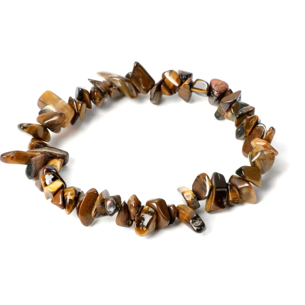 Bracelet And Earrings Set - Tiger Eye Natural Healing Stone